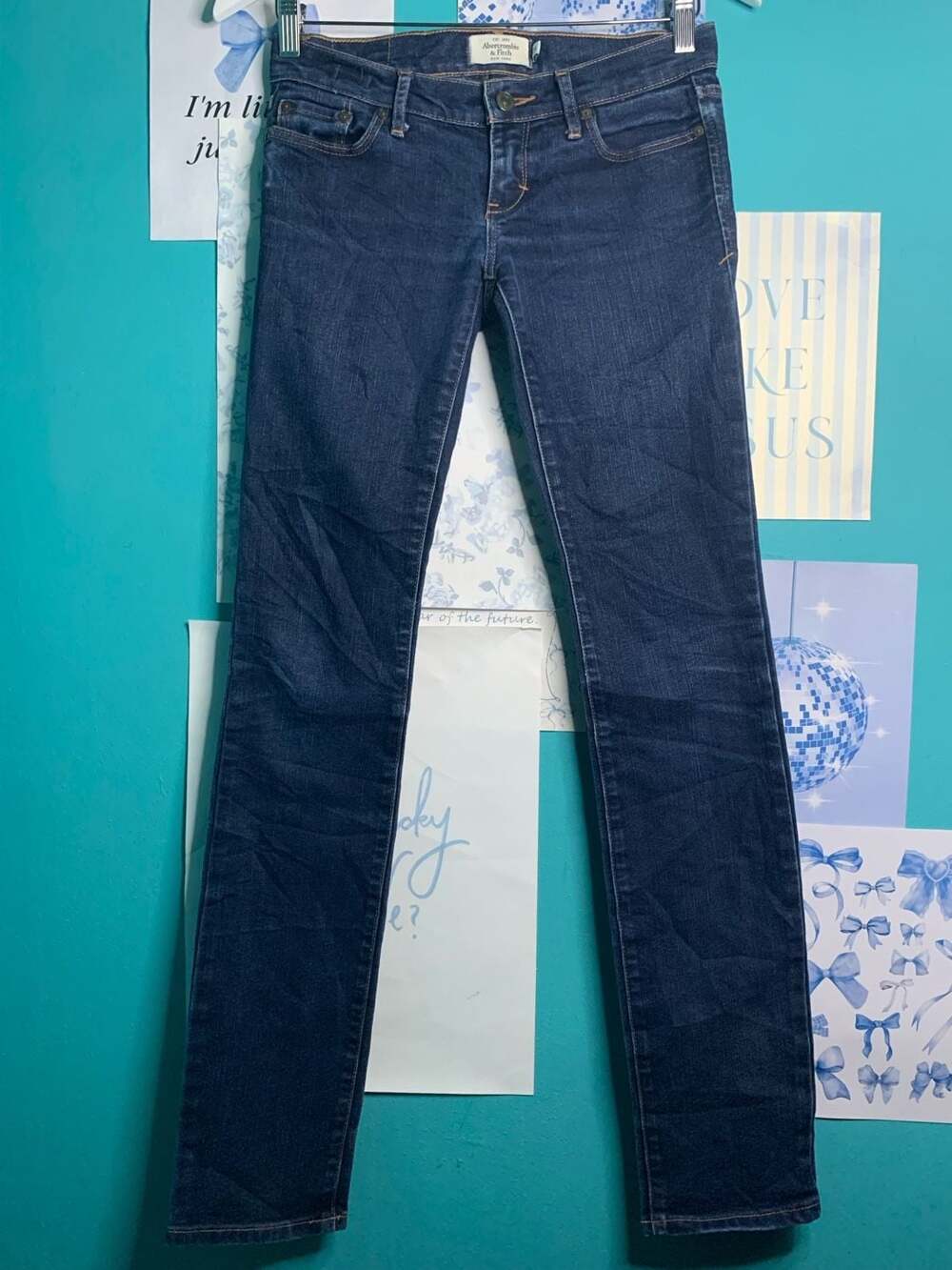 Abercrombie & Fitch Erin Stretch Dark Wash Skinny Jeans Size 00R